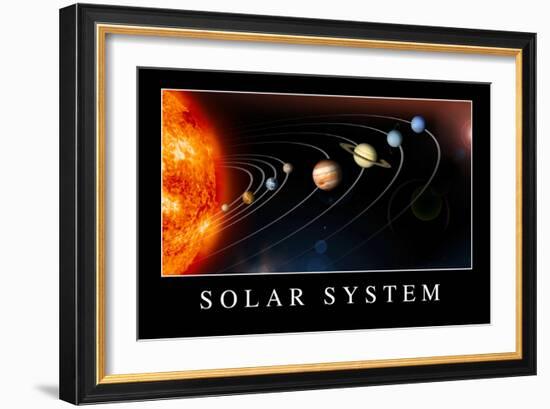 Solar System Poster-null-Framed Art Print