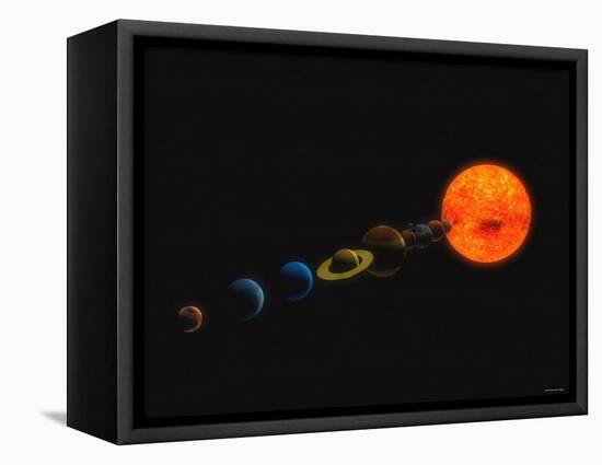 Solar System-Stocktrek Images-Framed Premier Image Canvas