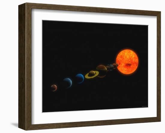 Solar System-Stocktrek Images-Framed Photographic Print