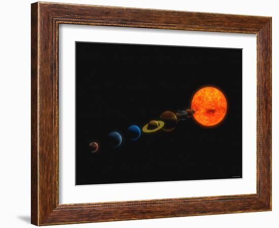 Solar System-Stocktrek Images-Framed Photographic Print