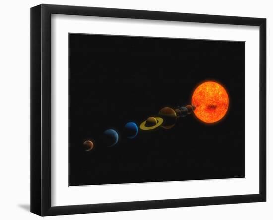 Solar System-Stocktrek Images-Framed Photographic Print