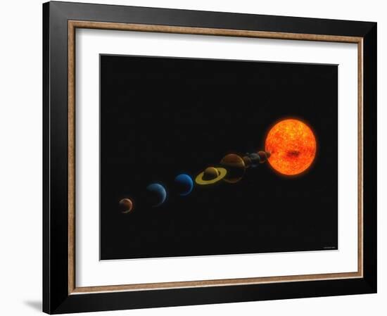 Solar System-Stocktrek Images-Framed Photographic Print