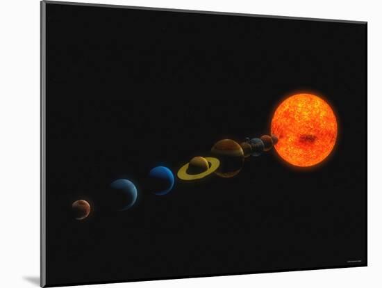 Solar System-Stocktrek Images-Mounted Photographic Print