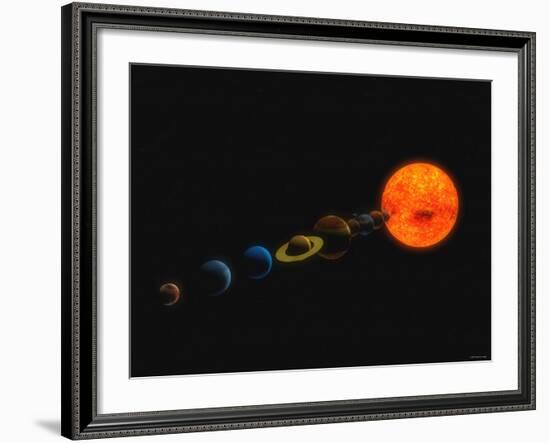 Solar System-Stocktrek Images-Framed Photographic Print