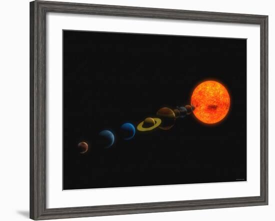 Solar System-Stocktrek Images-Framed Photographic Print