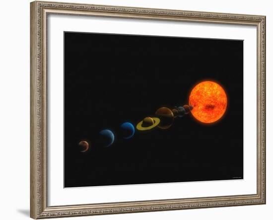 Solar System-Stocktrek Images-Framed Photographic Print