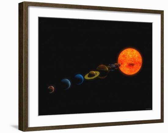 Solar System-Stocktrek Images-Framed Photographic Print