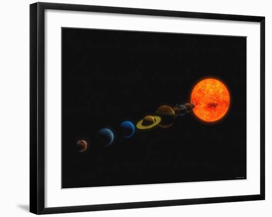 Solar System-Stocktrek Images-Framed Photographic Print