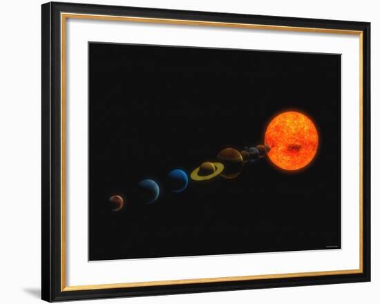 Solar System-Stocktrek Images-Framed Photographic Print