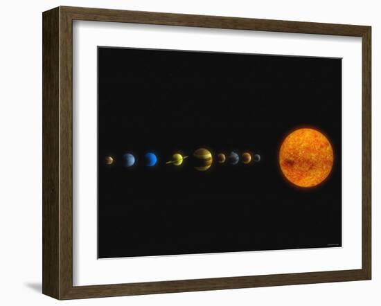 Solar System-Stocktrek Images-Framed Photographic Print