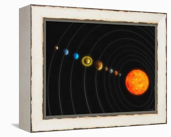 Solar System-Stocktrek Images-Framed Premier Image Canvas