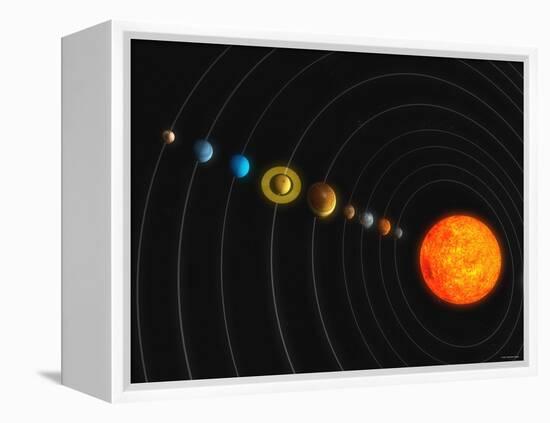 Solar System-Stocktrek Images-Framed Premier Image Canvas