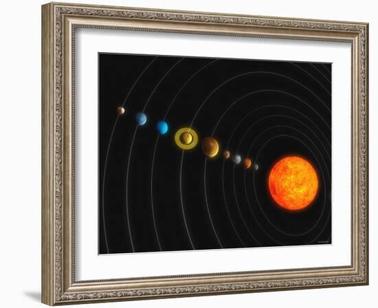 Solar System-Stocktrek Images-Framed Photographic Print