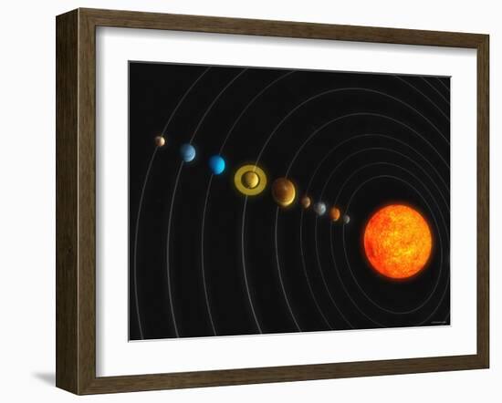 Solar System-Stocktrek Images-Framed Photographic Print