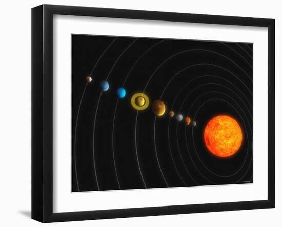 Solar System-Stocktrek Images-Framed Photographic Print