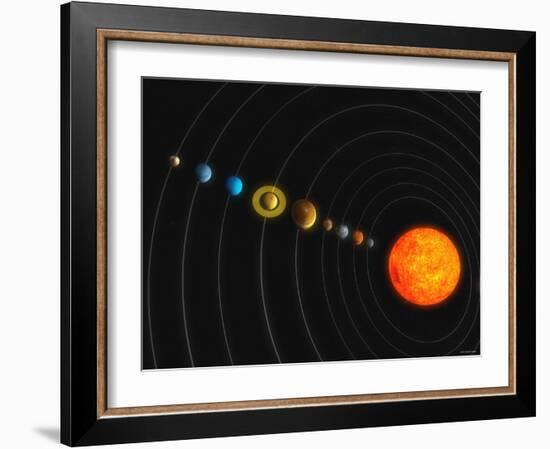 Solar System-Stocktrek Images-Framed Photographic Print