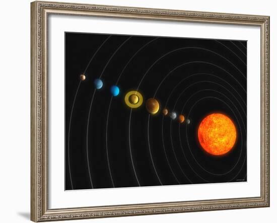 Solar System-Stocktrek Images-Framed Photographic Print