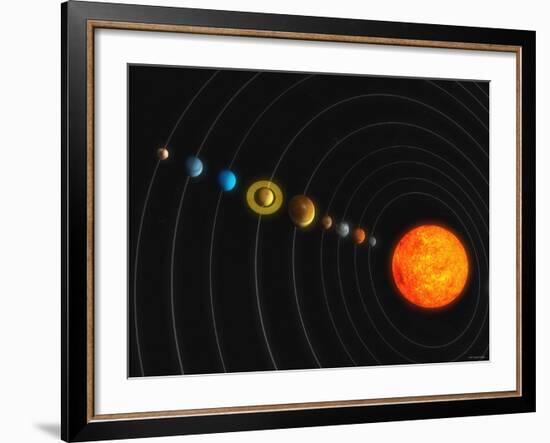 Solar System-Stocktrek Images-Framed Photographic Print