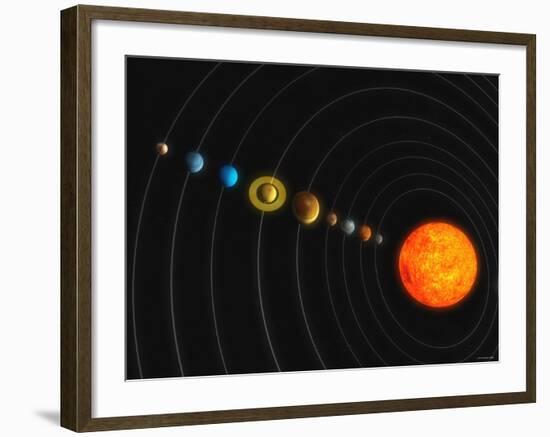 Solar System-Stocktrek Images-Framed Photographic Print