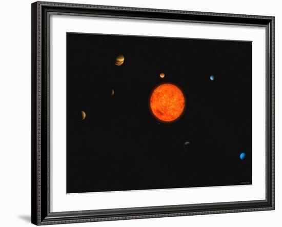 Solar System-Stocktrek Images-Framed Photographic Print