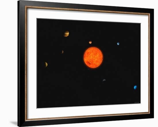 Solar System-Stocktrek Images-Framed Photographic Print