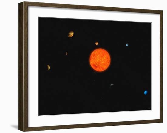 Solar System-Stocktrek Images-Framed Photographic Print