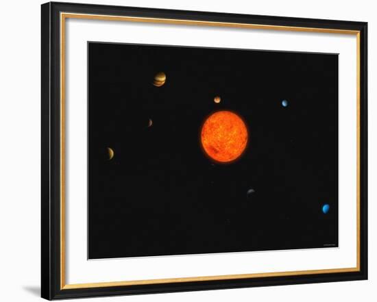 Solar System-Stocktrek Images-Framed Photographic Print