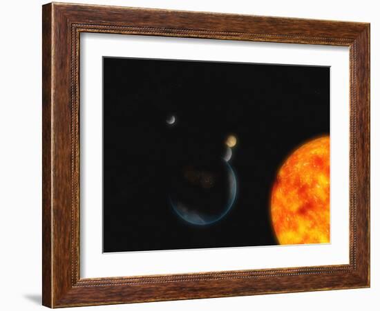 Solar System-Stocktrek Images-Framed Photographic Print