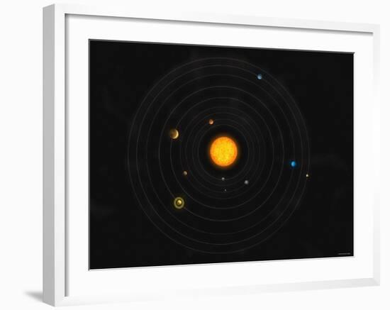 Solar System-Stocktrek Images-Framed Photographic Print