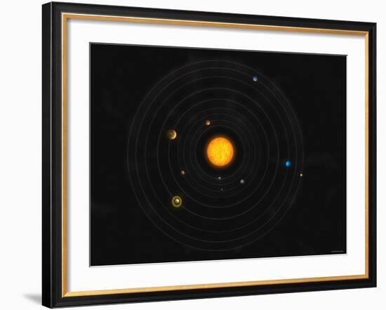 Solar System-Stocktrek Images-Framed Photographic Print