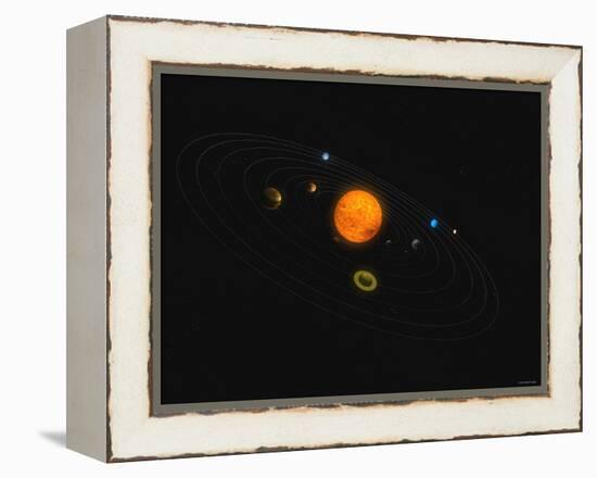 Solar System-Stocktrek Images-Framed Premier Image Canvas