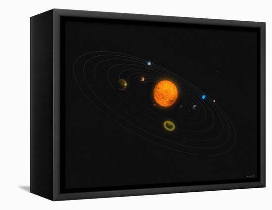 Solar System-Stocktrek Images-Framed Premier Image Canvas