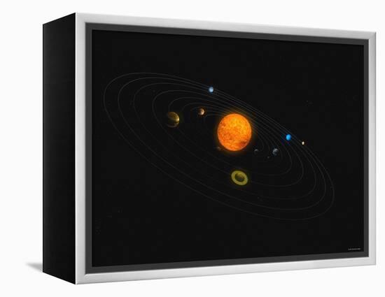 Solar System-Stocktrek Images-Framed Premier Image Canvas