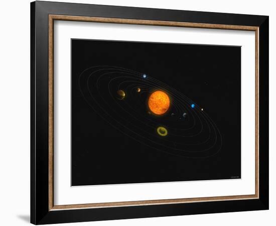 Solar System-Stocktrek Images-Framed Photographic Print