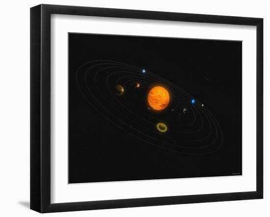 Solar System-Stocktrek Images-Framed Photographic Print