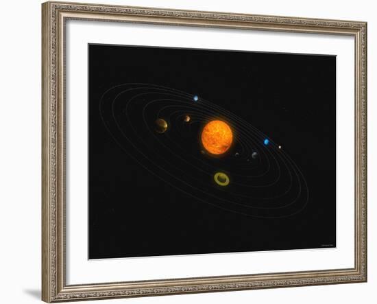 Solar System-Stocktrek Images-Framed Photographic Print