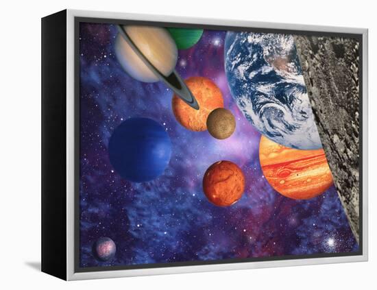 Solar System-Mehau Kulyk-Framed Premier Image Canvas