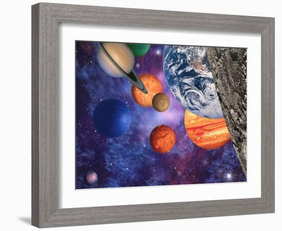 Solar System-Mehau Kulyk-Framed Photographic Print