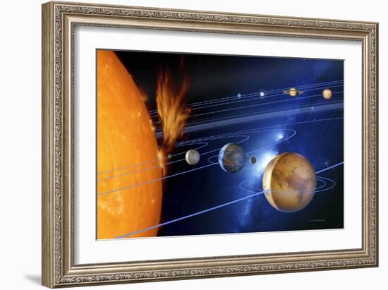 Solar System-Detlev Van Ravenswaay-Framed Photographic Print