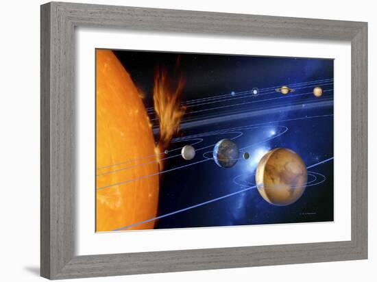 Solar System-Detlev Van Ravenswaay-Framed Photographic Print