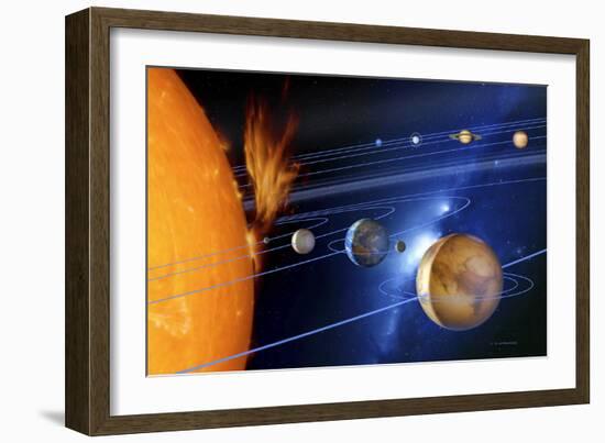 Solar System-Detlev Van Ravenswaay-Framed Photographic Print