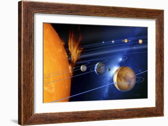 Solar System-Detlev Van Ravenswaay-Framed Photographic Print