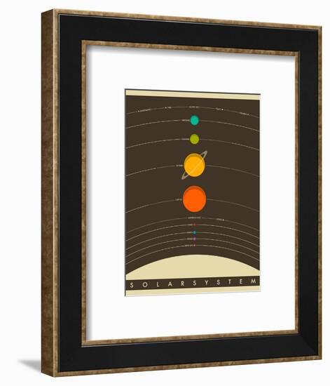 Solar System-Jazzberry Blue-Framed Art Print