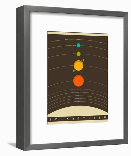 Solar System-Jazzberry Blue-Framed Art Print