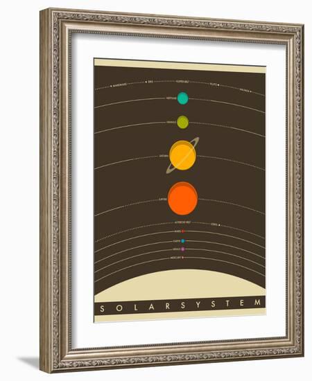 Solar System-Jazzberry Blue-Framed Premium Giclee Print