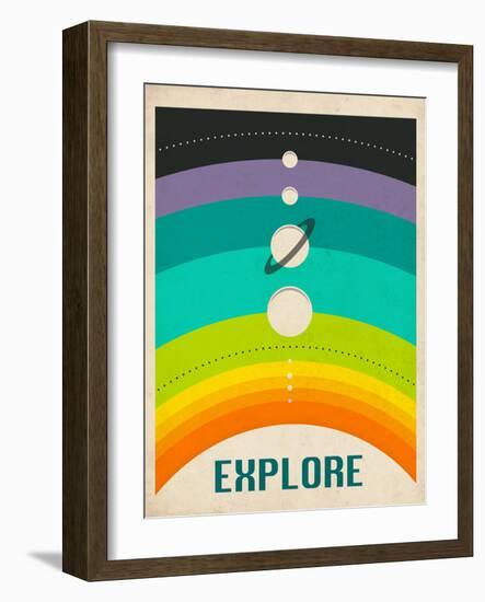 Solar System-Jazzberry Blue-Framed Premium Giclee Print