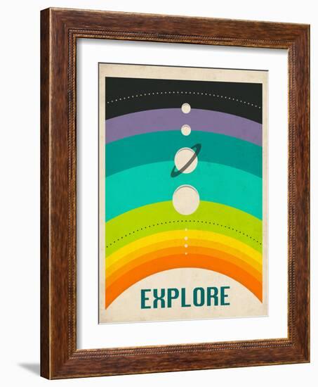 Solar System-Jazzberry Blue-Framed Premium Giclee Print