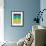 Solar System-Jazzberry Blue-Framed Premium Giclee Print displayed on a wall