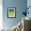 Solar System-Jazzberry Blue-Framed Premium Giclee Print displayed on a wall