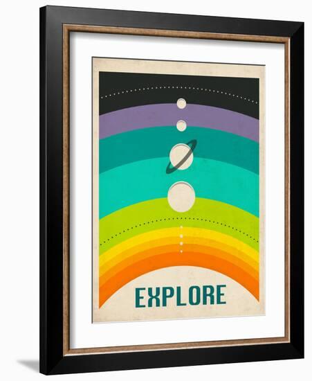 Solar System-Jazzberry Blue-Framed Premium Giclee Print